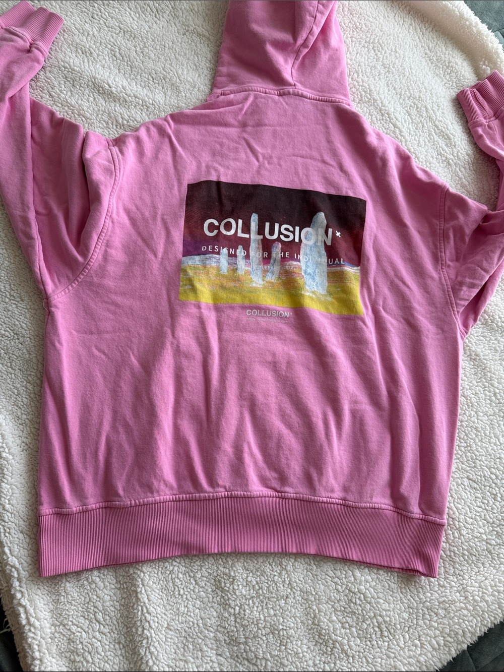 Pink COLLUSION Logo Hoodie🌸